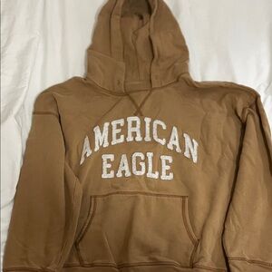 American Eagle Outfitters Men's Brown Hoodie